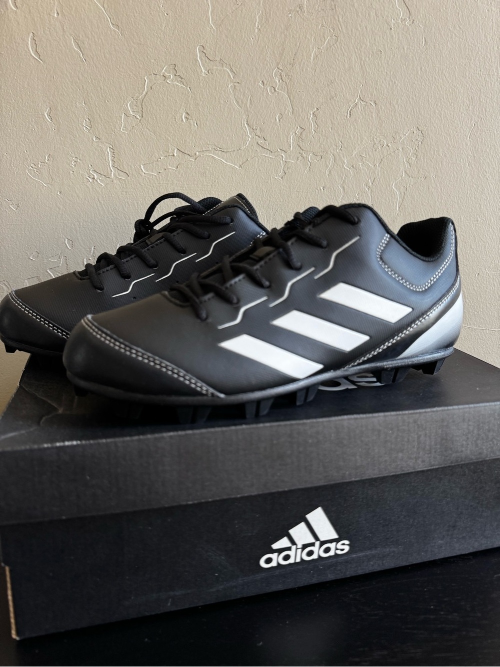 adidas Black and White Men's Soccer Cleats